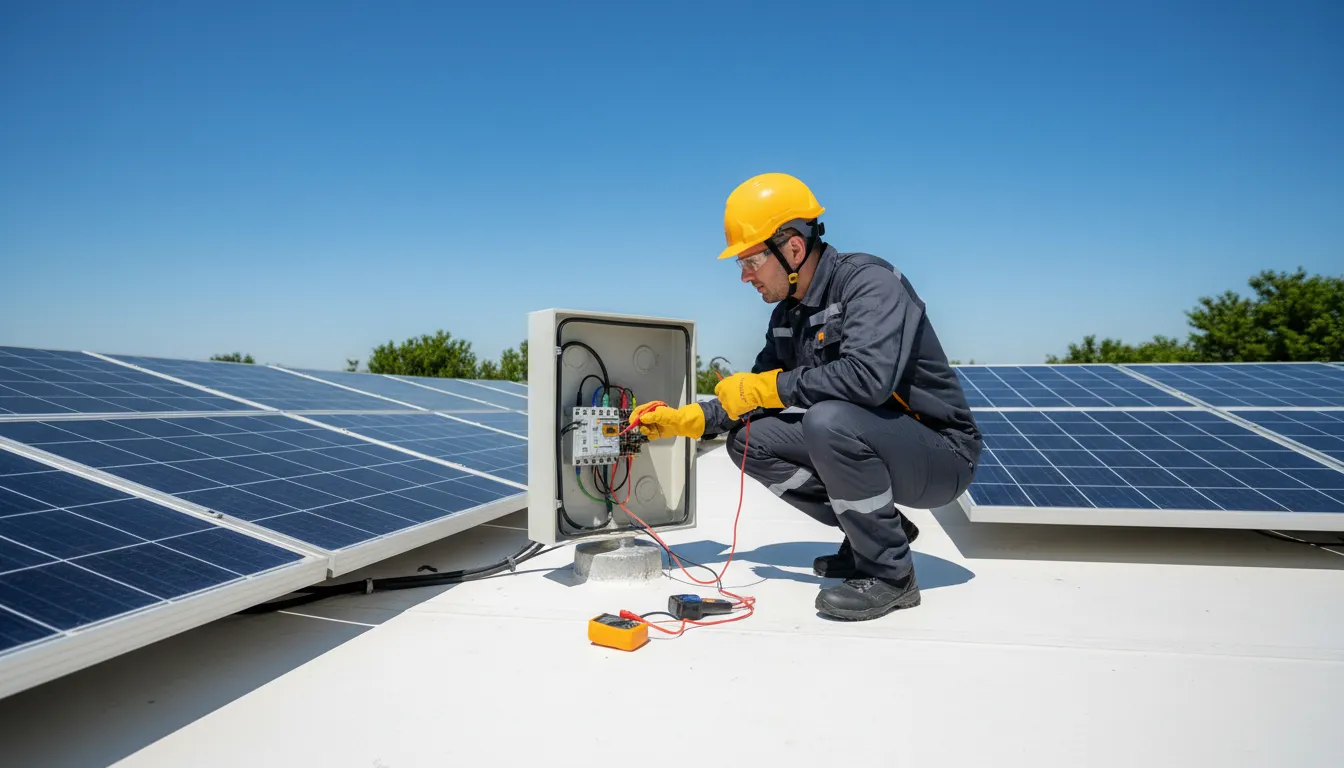 Image de couverture : Dysfonctionnements électriques des installations photovoltaïques - Guide assurance décennale